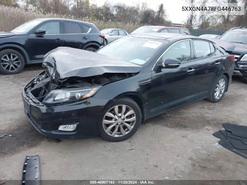 2015 Kia Optima Ex VIN: 5XXGN4A78FG446763 Lot: 40907183