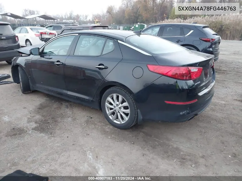 2015 Kia Optima Ex VIN: 5XXGN4A78FG446763 Lot: 40907183