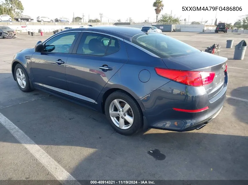 2015 Kia Optima Lx VIN: 5XXGM4A79FG486806 Lot: 40914321