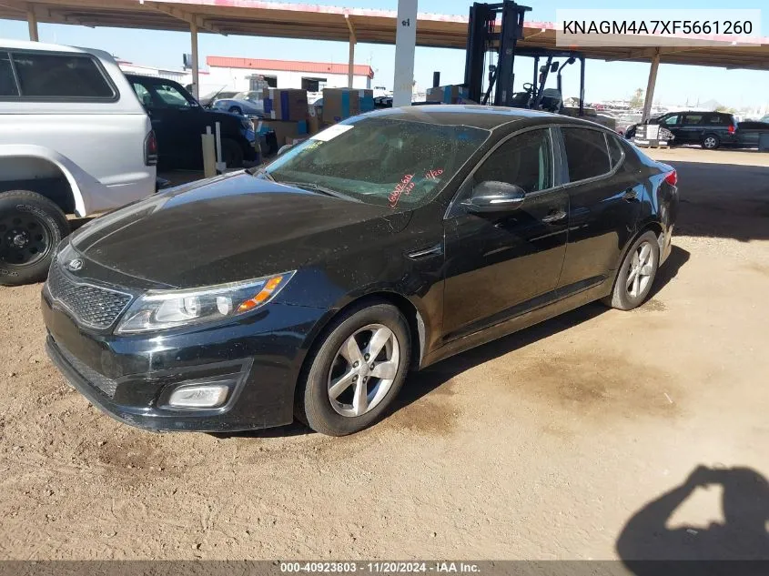 2015 Kia Optima Lx VIN: KNAGM4A7XF5661260 Lot: 40923803