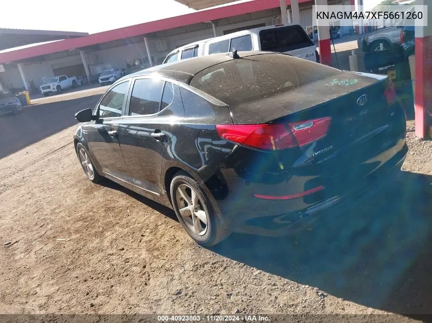 2015 Kia Optima Lx VIN: KNAGM4A7XF5661260 Lot: 40923803