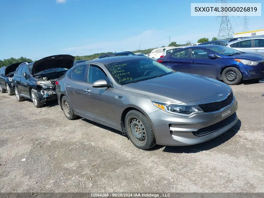 5XXGT4L30GG026819 2016 Kia Optima