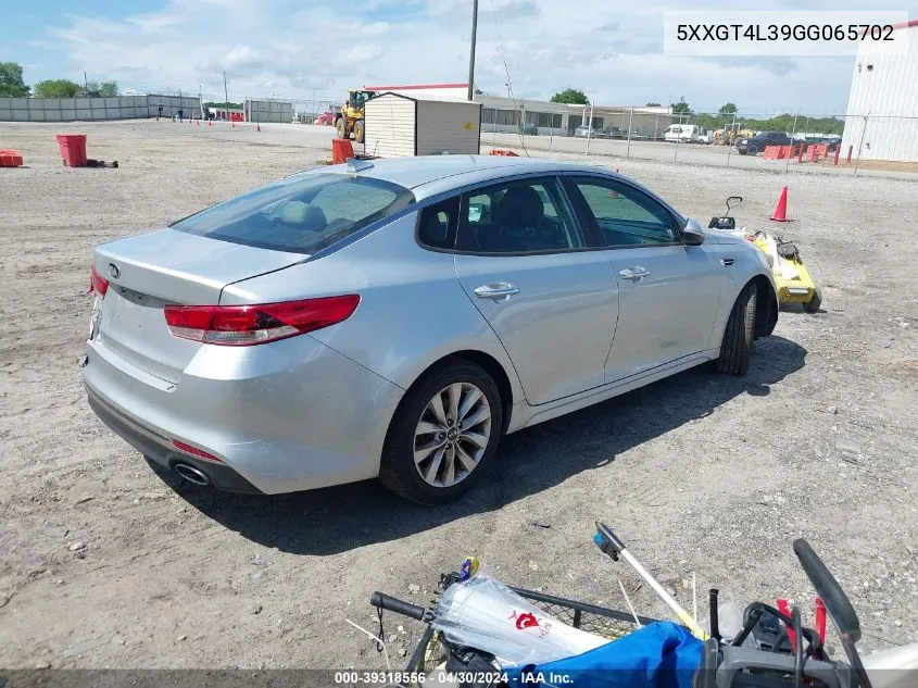 2016 Kia Optima Lx VIN: 5XXGT4L39GG065702 Lot: 39318556