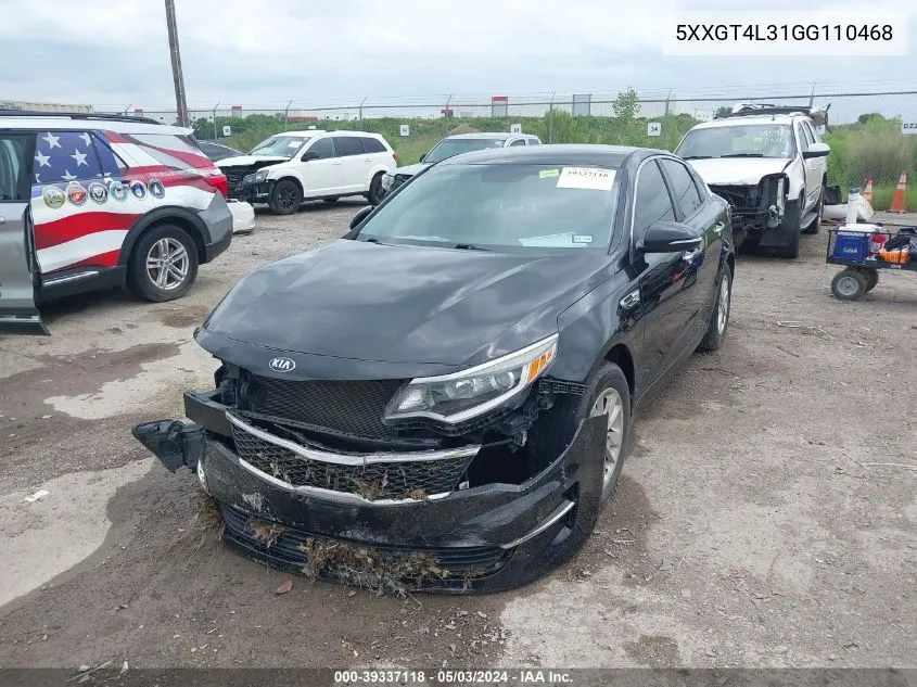 5XXGT4L31GG110468 2016 Kia Optima Lx