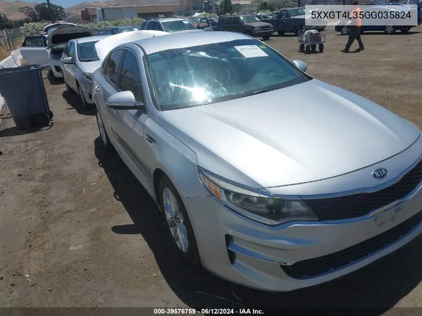 5XXGT4L35GG035824 2016 Kia Optima Lx