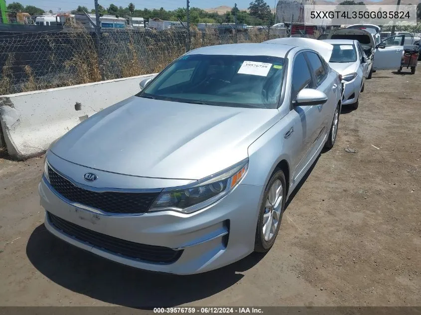 5XXGT4L35GG035824 2016 Kia Optima Lx