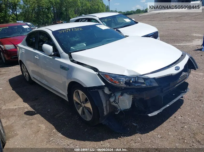 KNAGN4AD5G5098445 2016 Kia Optima Hybrid Ex