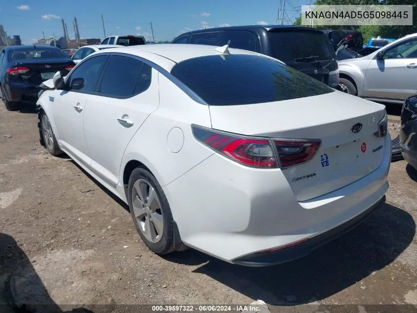 KNAGN4AD5G5098445 2016 Kia Optima Hybrid Ex