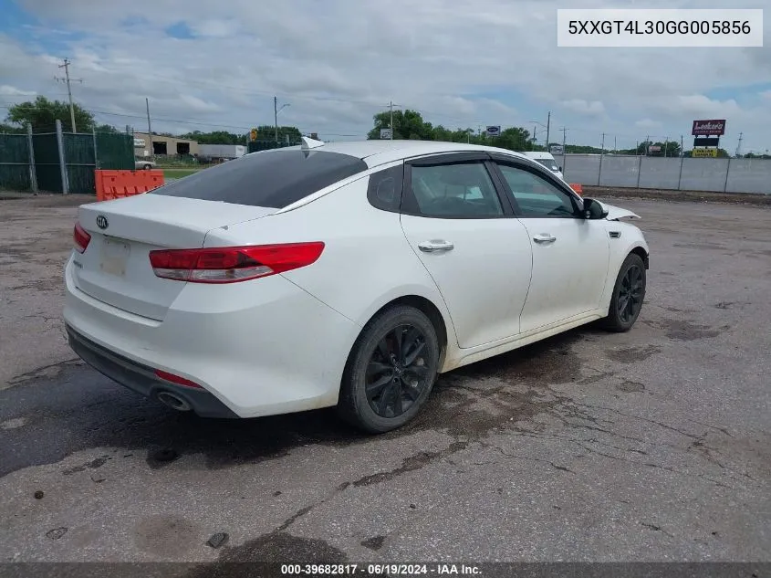 2016 Kia Optima Lx VIN: 5XXGT4L30GG005856 Lot: 39682817