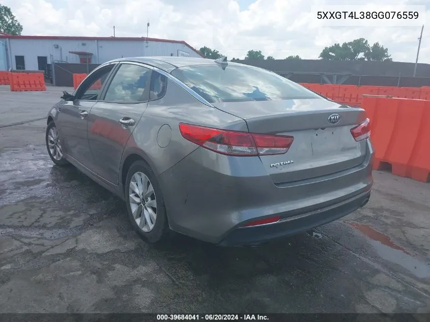 2016 Kia Optima Lx VIN: 5XXGT4L38GG076559 Lot: 39684041