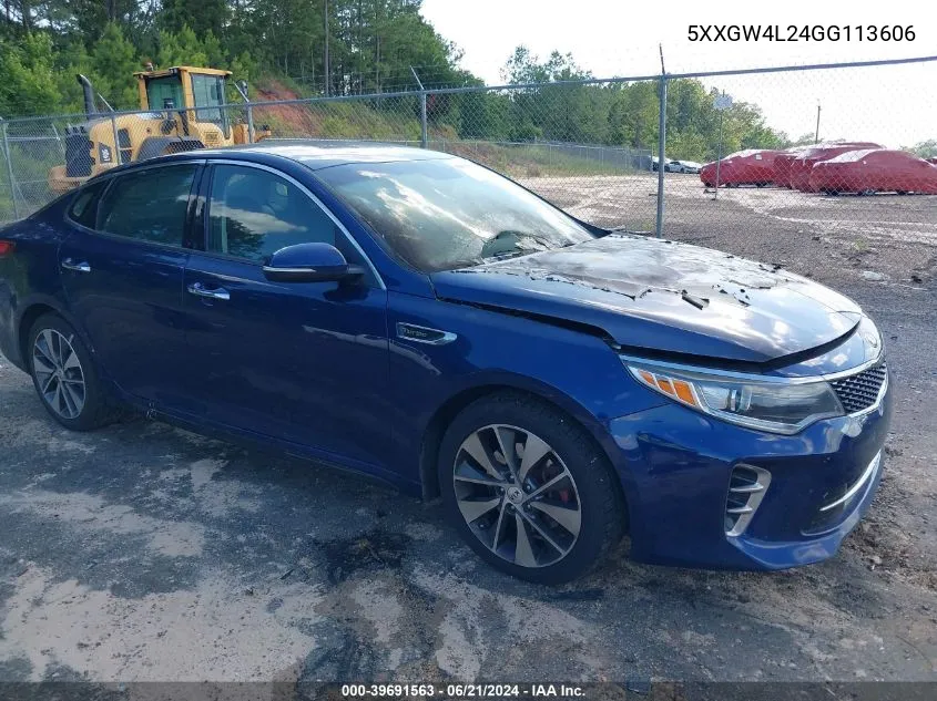 2016 Kia Optima Sx Turbo VIN: 5XXGW4L24GG113606 Lot: 39691563