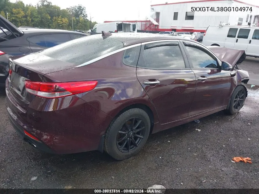 5XXGT4L38GG104974 2016 Kia Optima Lx