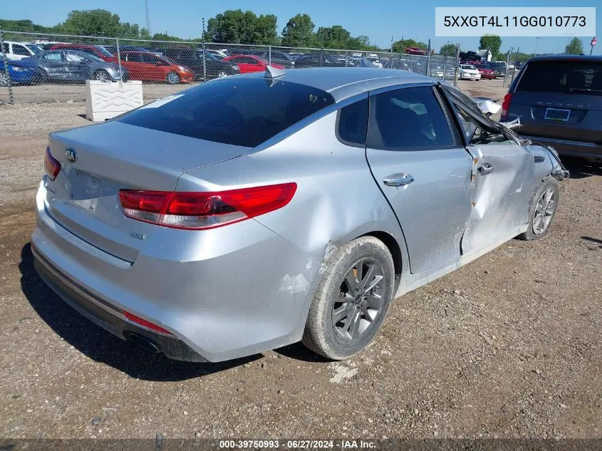 5XXGT4L11GG010773 2016 Kia Optima Lx Turbo