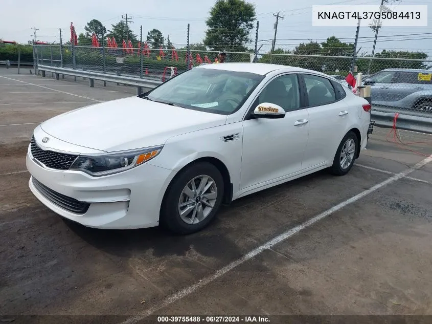 2016 Kia Optima Lx VIN: KNAGT4L37G5084413 Lot: 39755488