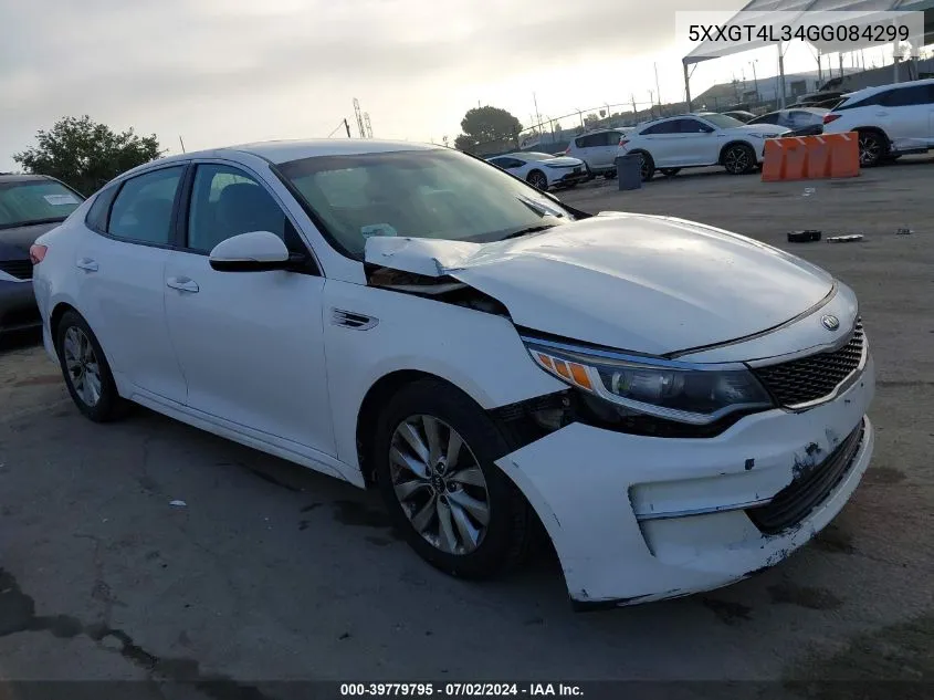 5XXGT4L34GG084299 2016 Kia Optima Lx