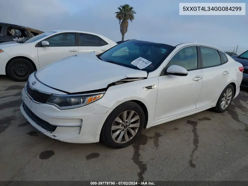 2016 Kia Optima Lx VIN: 5XXGT4L34GG084299 Lot: 39779795