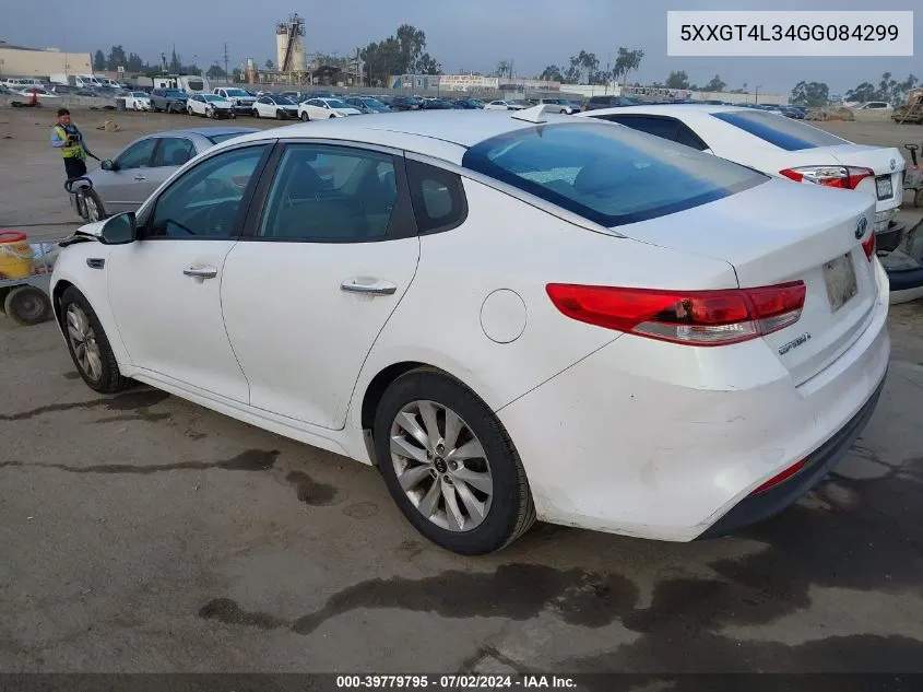 5XXGT4L34GG084299 2016 Kia Optima Lx