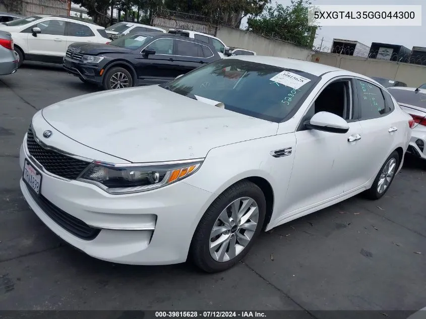 5XXGT4L35GG044300 2016 Kia Optima Lx