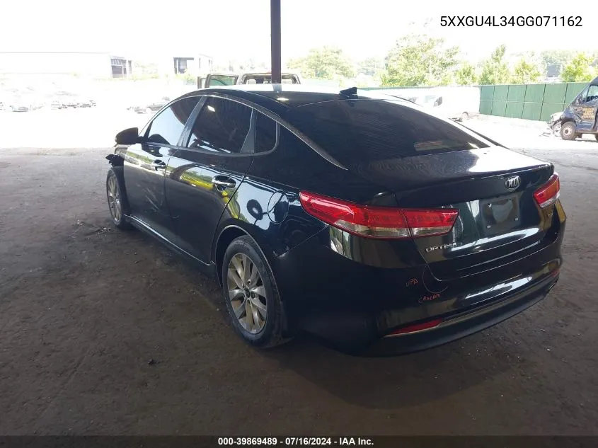 5XXGU4L34GG071162 2016 Kia Optima Ex