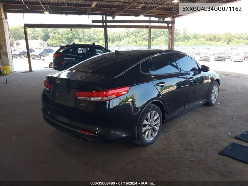 2016 Kia Optima Ex VIN: 5XXGU4L34GG071162 Lot: 39869489