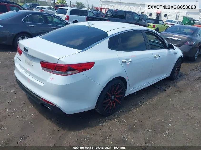 2016 Kia Optima Lx VIN: 5XXGT4L3XGG058080 Lot: 39880484