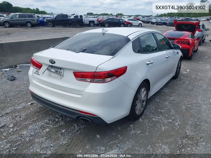 5XXGT4L39GG004902 2016 Kia Optima Lx