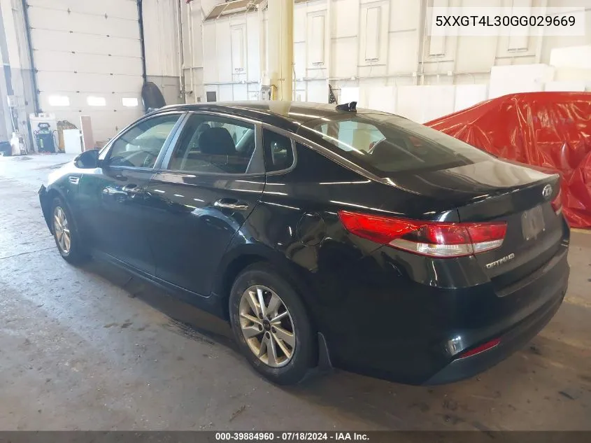 5XXGT4L30GG029669 2016 Kia Optima Lx