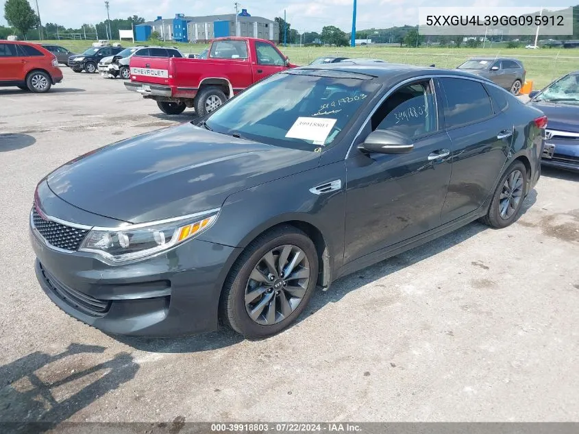 2016 Kia Optima Ex VIN: 5XXGU4L39GG095912 Lot: 39918803