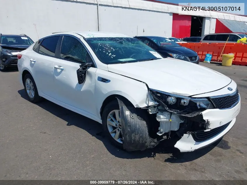 KNAGT4L30G5107014 2016 Kia Optima Lx