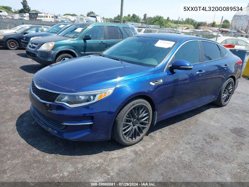 5XXGT4L32GG089534 2016 Kia Optima Lx