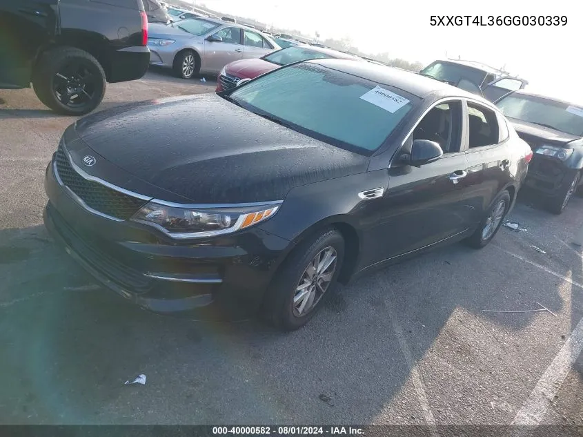 2016 Kia Optima Lx VIN: 5XXGT4L36GG030339 Lot: 40000582