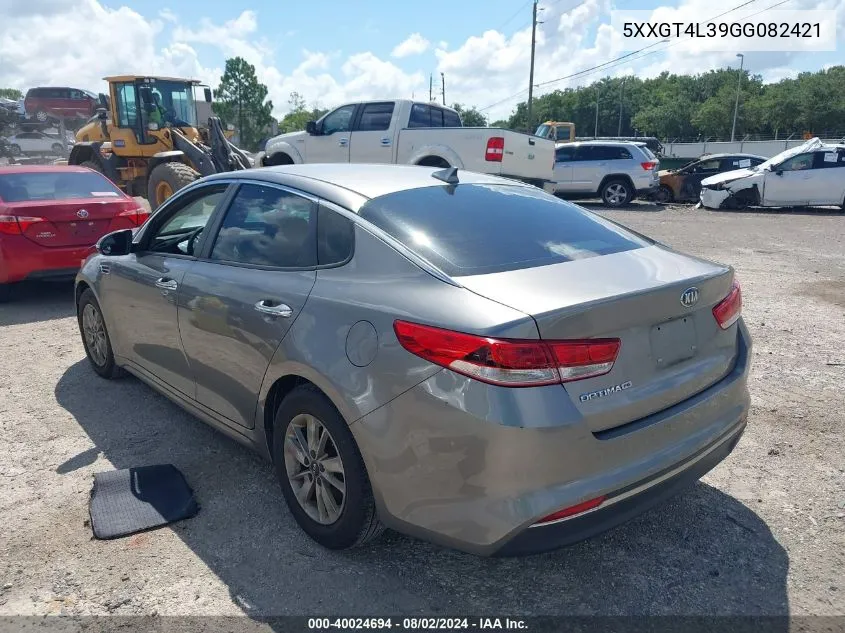 2016 Kia Optima Lx VIN: 5XXGT4L39GG082421 Lot: 40024694