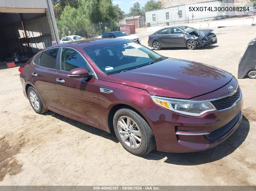 2016 Kia Optima Lx VIN: 5XXGT4L30GG088284 Lot: 40042357