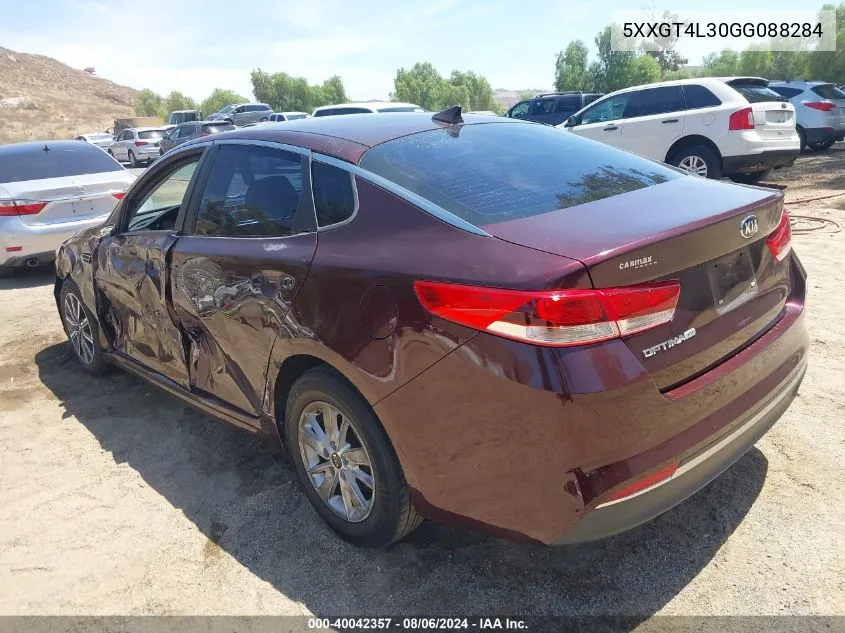 2016 Kia Optima Lx VIN: 5XXGT4L30GG088284 Lot: 40042357