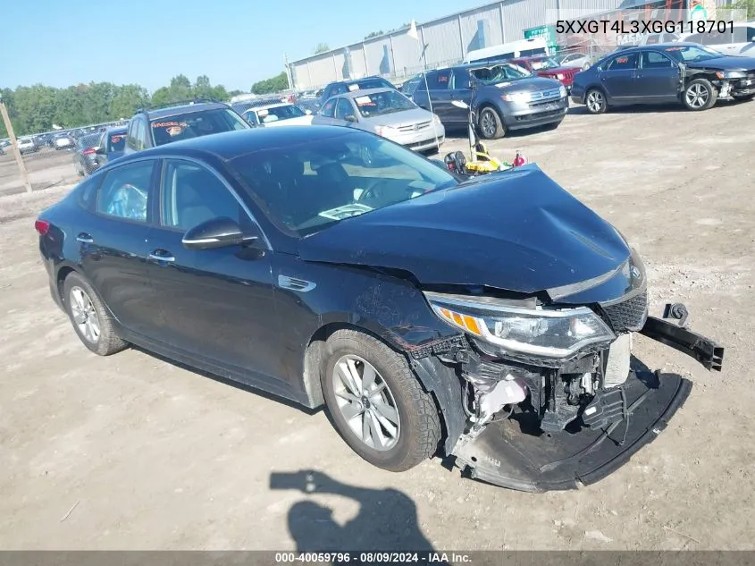 5XXGT4L3XGG118701 2016 Kia Optima Lx