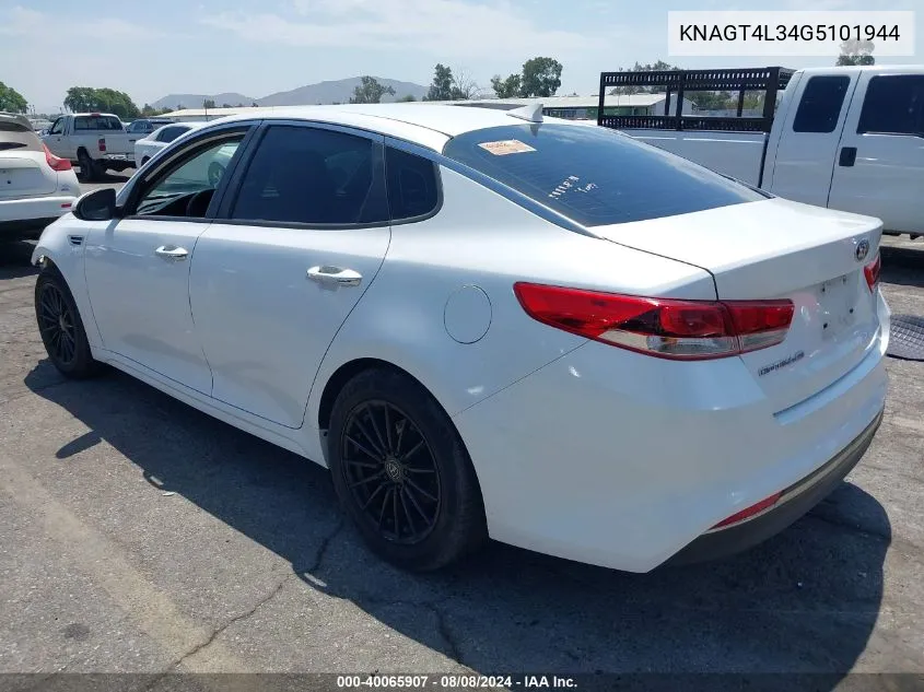 KNAGT4L34G5101944 2016 Kia Optima Lx