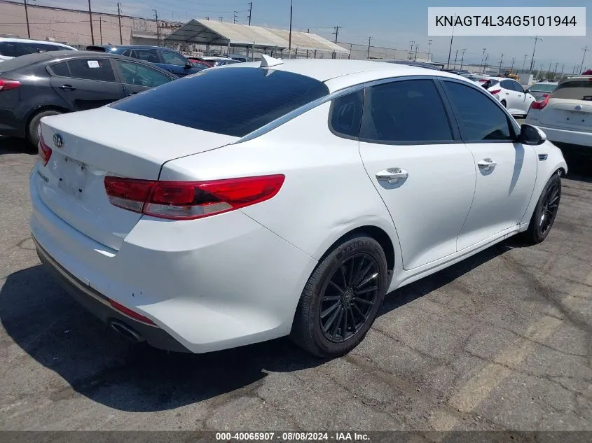 KNAGT4L34G5101944 2016 Kia Optima Lx