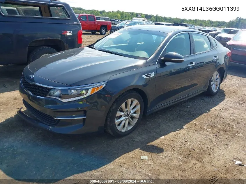 5XXGT4L36GG011399 2016 Kia Optima Lx