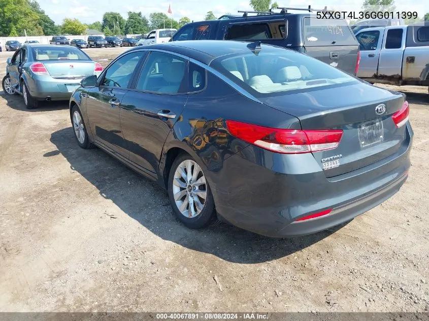 5XXGT4L36GG011399 2016 Kia Optima Lx