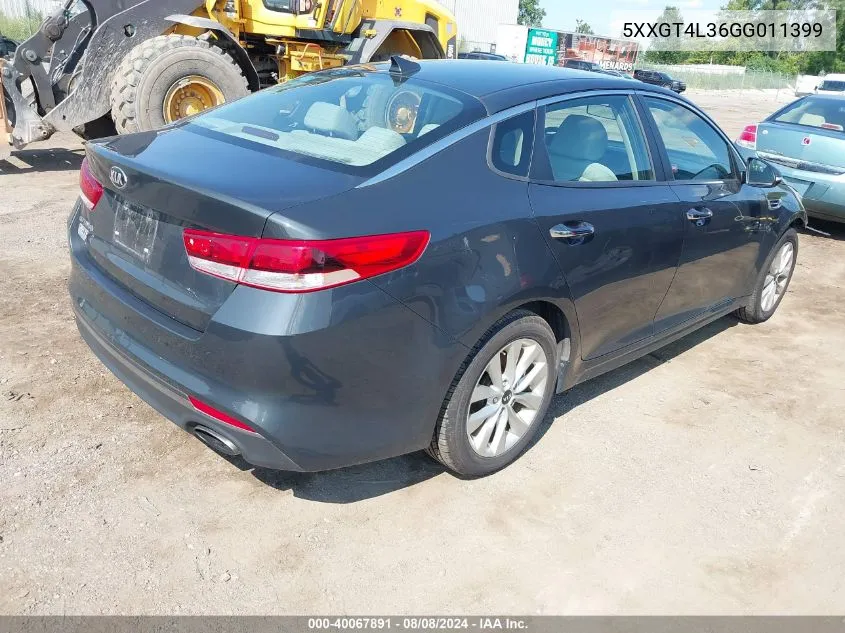 5XXGT4L36GG011399 2016 Kia Optima Lx