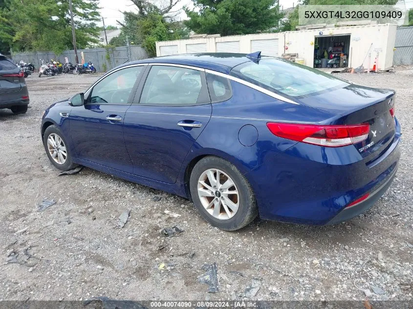 5XXGT4L32GG109409 2016 Kia Optima Lx