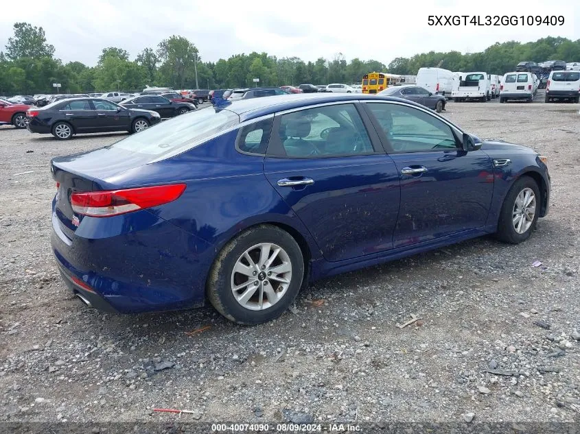 5XXGT4L32GG109409 2016 Kia Optima Lx