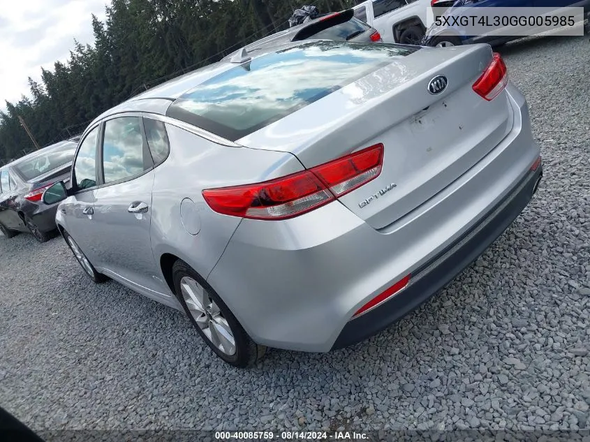 5XXGT4L30GG005985 2016 Kia Optima Lx