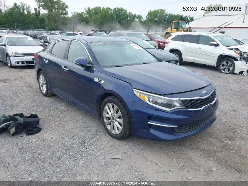 2016 Kia Optima Lx VIN: 5XXGT4L32GG010928 Lot: 40106875