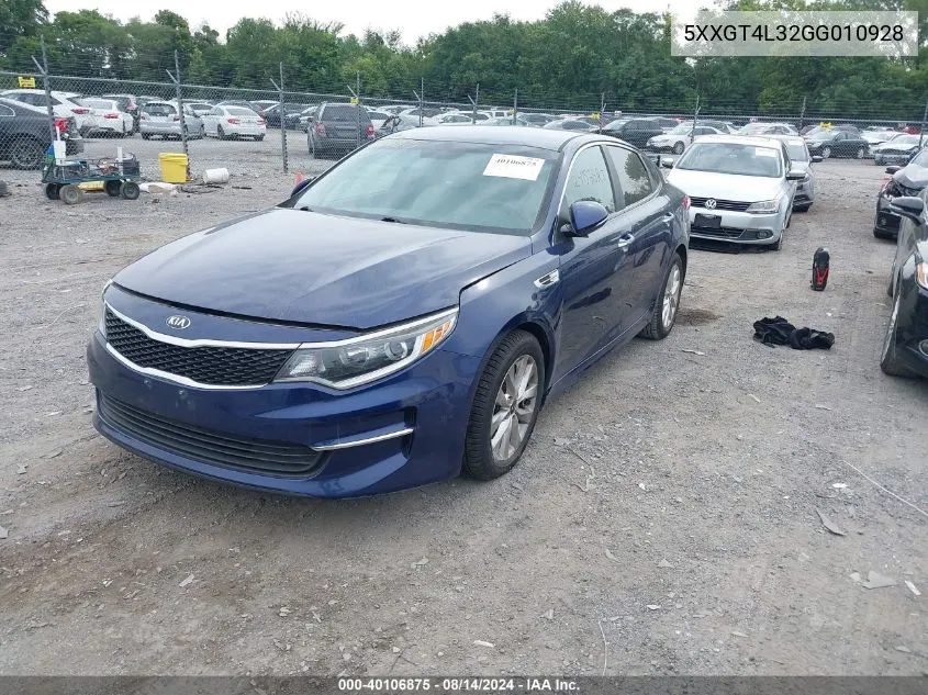 5XXGT4L32GG010928 2016 Kia Optima Lx