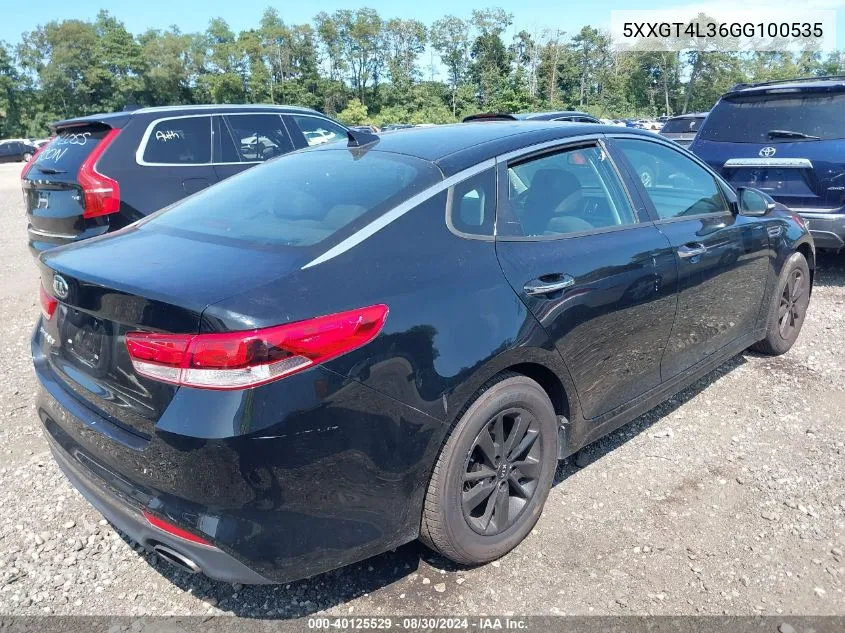 5XXGT4L36GG100535 2016 Kia Optima Lx