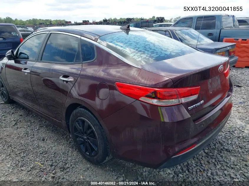 5XXGT4L32GG041855 2016 Kia Optima Lx