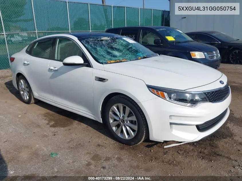 2016 Kia Optima Ex VIN: 5XXGU4L31GG050754 Lot: 40173299