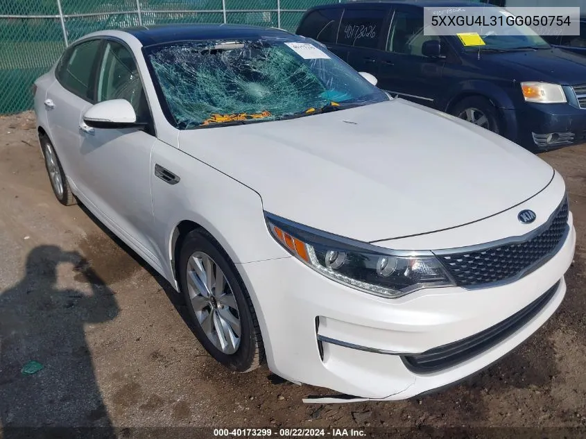 2016 Kia Optima Ex VIN: 5XXGU4L31GG050754 Lot: 40173299