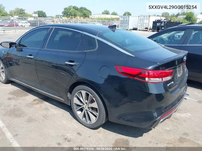 2016 Kia Optima Sxl Turbo VIN: 5XXGV4L29GG015254 Lot: 40178334